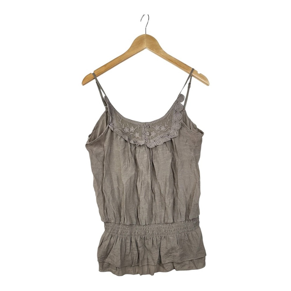 Papaya Y2K Cami Blouse size Medium‎ Light Brown